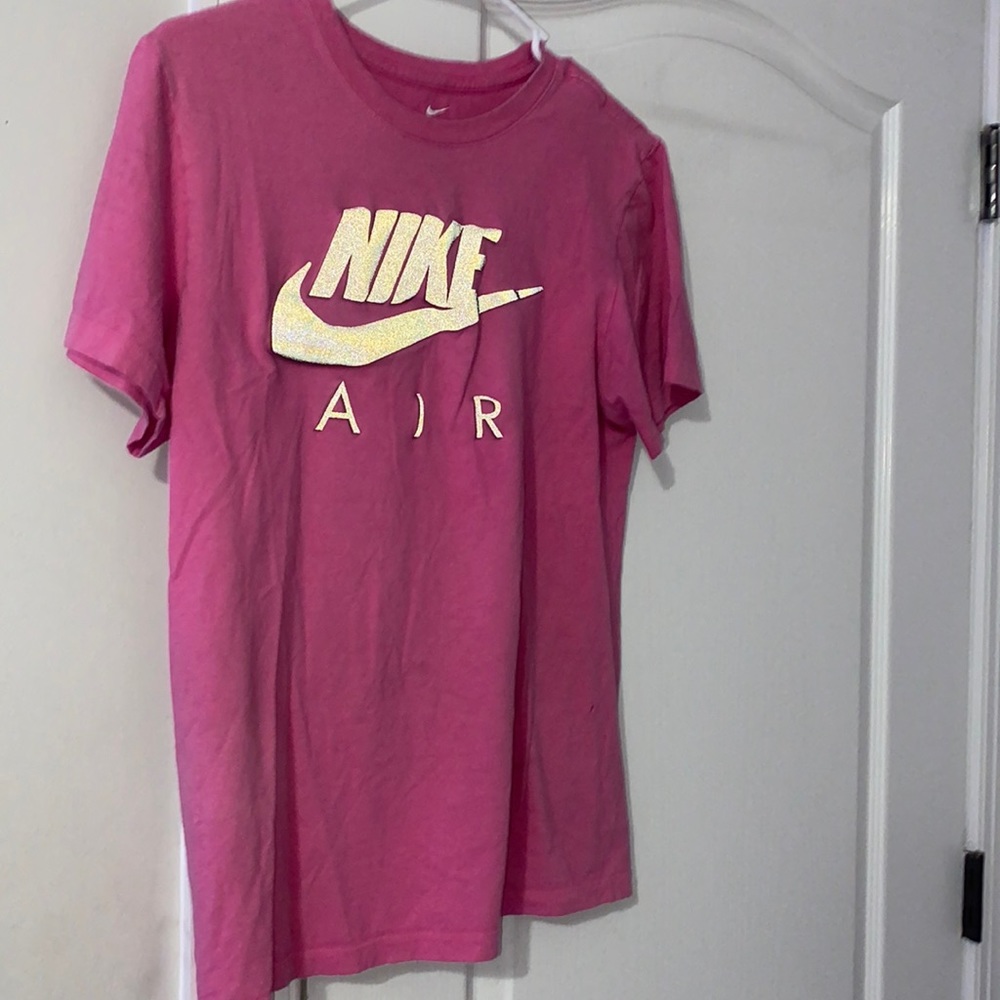 Pink and black Nike tee shirt